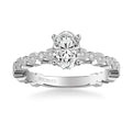 Louisa Vintage Side Stone Diamond Engagement Ring