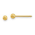Inverness 24k Plated 3mm Ball Post Earrings