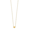 14k Madi K Small Hollow Heart w/ Chain and 1in ext. Necklace