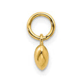 14K Polished 3-D Puffed Heart Charm