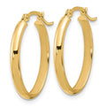 14K Oval Hoop Earrings