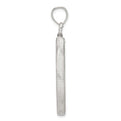 Wideband Distinguished Coin Jewelry Sterling Silver Polished 30.5 x 2.1mm $0.50 Screw Top Coin Bezel Pendant