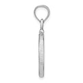 Wideband Distinguished Coin Jewelry Sterling Silver Polished 18 x 1.2mm $0.10 Screw Top Coin Bezel Pendant
