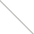Sterling Silver .8mm 8 Sided Diamond-cut Box Chain
