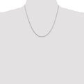 Sterling Silver 1mm 8 Sided Diamond-cut Box Chain