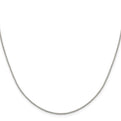 Sterling Silver 1.15mm 8 Sided Diamond-cut Box Chain