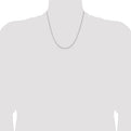 Sterling Silver 1.25mm 8 Sided Diamond-cut Box Chain