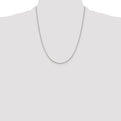 Sterling Silver 1.25mm 8 Sided Diamond-cut Box Chain