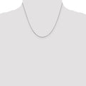 Sterling Silver Rhodium-plated .8mm Box Chain