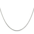 Sterling Silver Rhodium-plated .8mm Box Chain