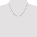 Sterling Silver Rhodium-plated .9mm Box Chain