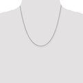 Sterling Silver Rhodium-plated .9mm Box Chain