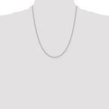 Sterling Silver Rhodium-plated .9mm Box Chain