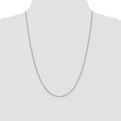 Sterling Silver Rhodium-plated .9mm Box Chain