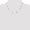 Sterling Silver Rhodium-plated 1.1mm Box Chain