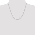 Sterling Silver Rhodium-plated 1.1mm Box Chain