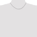 Sterling Silver Rhodium-plated 1.4mm Box Chain