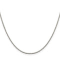 Sterling Silver Rhodium-plated 1.4mm Box Chain
