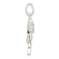 Sterling Silver Rose Pendant