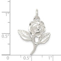 Sterling Silver Rose Pendant