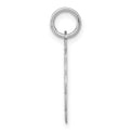 Sterling Silver Rhodium-plated Happy Birthday Disc Charm