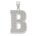 Sterling Silver Letter B Initial Pendant