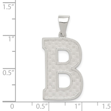 Sterling Silver Letter B Initial Pendant