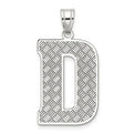 Sterling Silver Letter D Initial Pendant