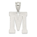 Sterling Silver Letter M Initial Pendant