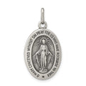 Sterling Silver Antiqued Miraculous Medal