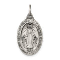 Sterling Silver Antiqued Miraculous Medal