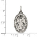 Sterling Silver Antiqued Miraculous Medal