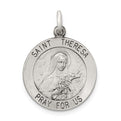 Sterling Silver St. Theresa Medal