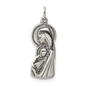 Sterling Silver Blessed Mary & Child Jesus Charm