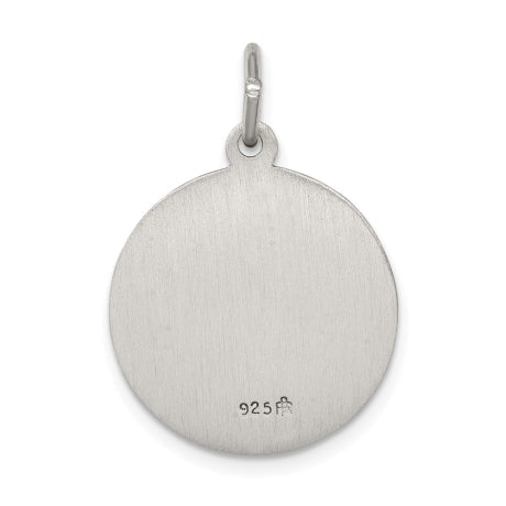 Sterling Silver Antiqued Saint Anthony Medal