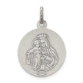 Sterling Silver Sacred Heart of Jesus Medal