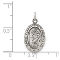 Sterling Silver Antiqued Saint Christopher Medal