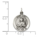 Sterling Silver Antiqued Saint Lucy Medal