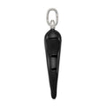Sterling Silver Black Enamel Italian Horn Pendant