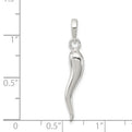 Sterling Silver Italian Horn