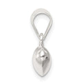 Sterling Silver Puff Heart Pendant