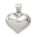 Sterling Silver Puffed Heart Charm