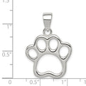 Sterling Silver Paw Pendant
