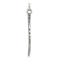 Sterling Silver Antiqued Feather Pendant