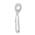 Sterling Silver CZ Letter A Initial Pendant