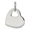Sterling Silver Heart w/Cut Out Heart Charm