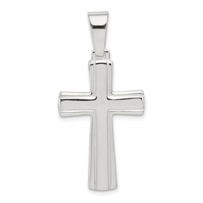 Sterling Silver Polished Cross Pendant