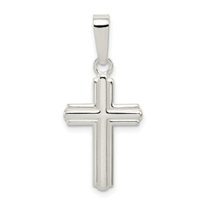 Sterling Silver Polished Cross Pendant