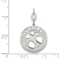 Sterling Silver Polished Confirmation Dove Charm
