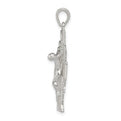 Sterling Silver Polished Mini Caravaca Crucifix Pendant